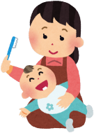 赤ちゃんの歯磨き